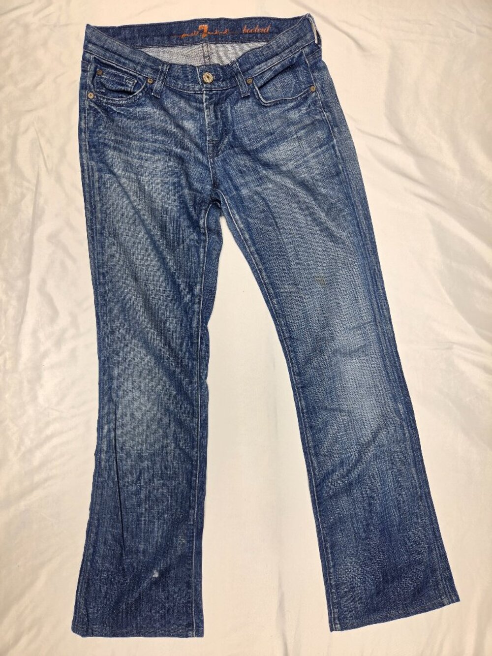 7 For All Mankind Bootcut Jeans Size 26 Medium Wash